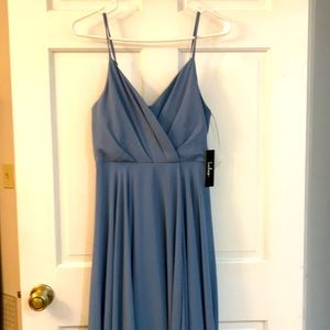 Lulu’s all about love slate blue dress size M NWT